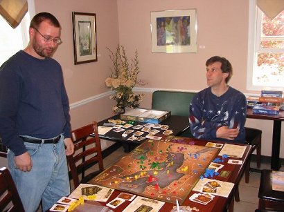 Terry and Russ ponder Mare Nostrum
