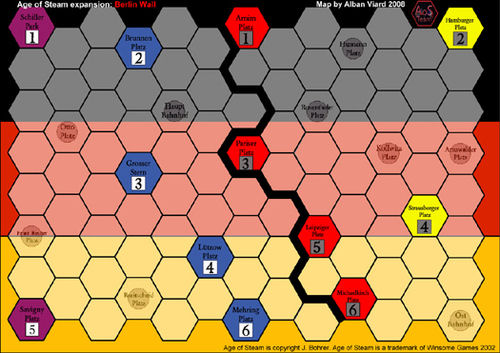 Age of Steam Expansion - Washington DC and The Berlin Wall by AoS Team