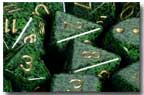 Dice - Speckled (Menagerie #3 ): Poly Set - Golden Recon (Set of 7) by Chessex Manufacturing