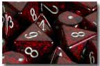 Dice - Speckled (Menagerie #3 ): Poly Set - Silver Volcano (Set of 7) by Chessex Manufacturing