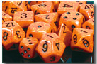 Dice - Speckled: Poly Set - Fire (Set of 7) by Chessex Manufacturing