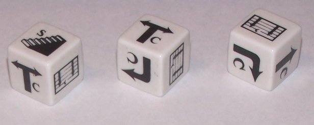 Corridor Die - D6 (Directions, Door  by 