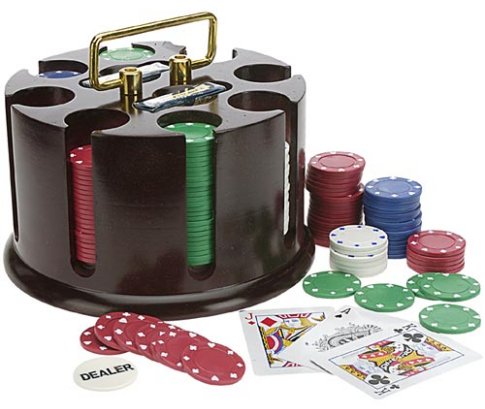 Poker Rack (Deluxe Revolving with 200 Chips) by Cardinal
