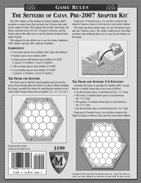 The Settlers of Catan Pre-2007 Adapter Kit by Mayfair Games