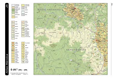 Atlas Harnica Map J5 by Columbia Games