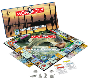 Monopoly Bass Fishing Edition Parker Brothers 100% Complete Family Board  Game