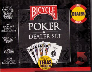 Bicycle Dealers Poker Set (200 2g/2 Decks) by U.S. Playing Card Company