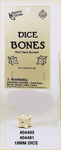 Bone Dice (single D6 18mm) by Koplow Games