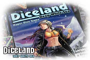 Diceland Deep White Sea Bx Set by Cheapass Games