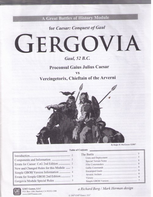 Gergovia by GMT Games