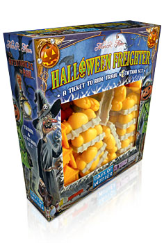 Ticket to Ride Halloween Freighter Train & Station Set by Days of Wonder