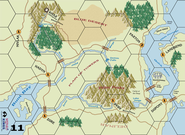 Wizard Kings Map 11 by Columbia Games