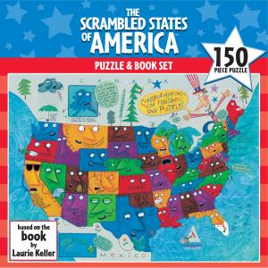 The Scrambled States of America Puzzle and Book Set by Gamewright
