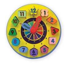 Wooden Shape Sorting Clock by Melissa and Doug