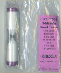 Sand Timer - Three Minutes by Chessex Manufacturing