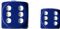 Dice - Opaque: 16mm D6 Blue with White (Set of 12) by Chessex Manufacturing 