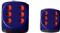 Dice - Opaque: 12mm D6 Purple with Red (Set of 36) by Chessex Manufacturing