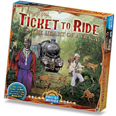 Ticket to Ride Map Collection Volume 3 The Heart of Africa by Days of Wonder