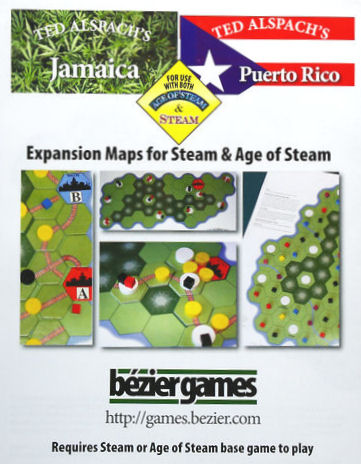 Age of Steam Expansion - Jamaica / Puerto Rico by Bezier Games