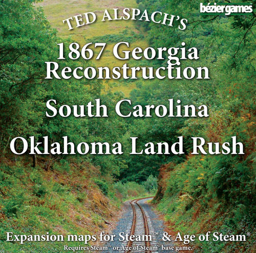 Steam / Age Of Steam: 1867 Georgia Reconstruction, South Carolina & Oklahoma Land Rush by Bezier Games