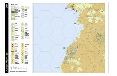 Atlas Harnica Map D8 by Columbia Games