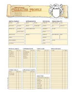 HarnMaster Character Sheets by Columbia Games