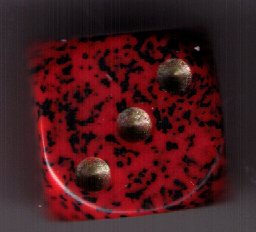 Dice - Speckled : 12MM D6 Golden Strawberry (Set of 36) by Chessex Manufacturing