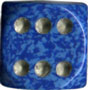 Dice - Speckled: 16 MM D6 Golden Water (Set of 12) by Chessex Manufacturing