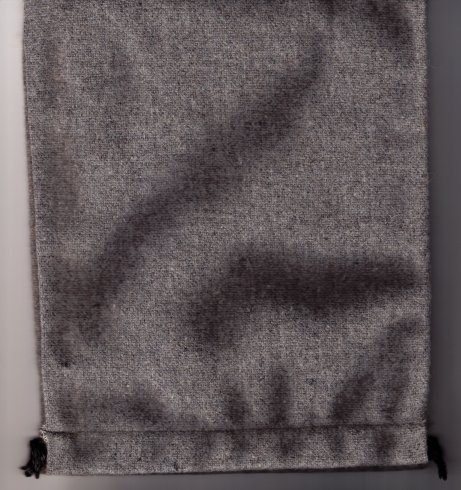 Dice Bag - Cloth - Gray (approximately 8" long X 6-1/2" wide) by 