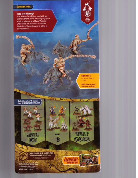 Heroscape expansion : Marro Cavalry (part of collection 8, Defenders of Kinsland) by Wizards of the Coast / Hasbro