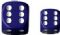 Dice - Opaque: 12mm D6 Purple with White (Set of 36) by Chessex Manufacturing